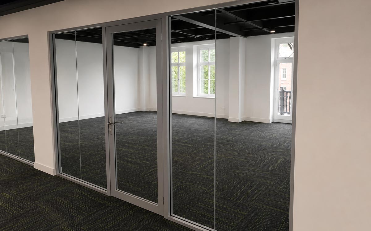 Great Portland Street - Double Glazed Partitions - Clear Partitions