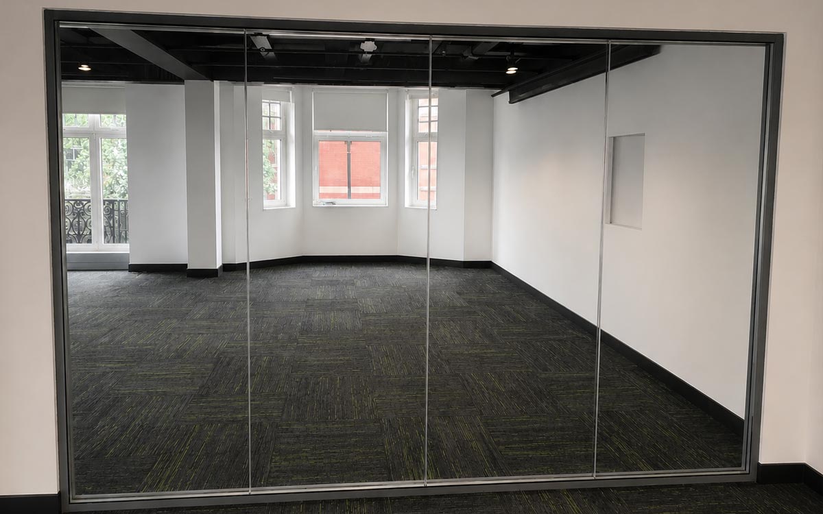 Great Portland Street - Double Glazed Partitions - Clear Partitions