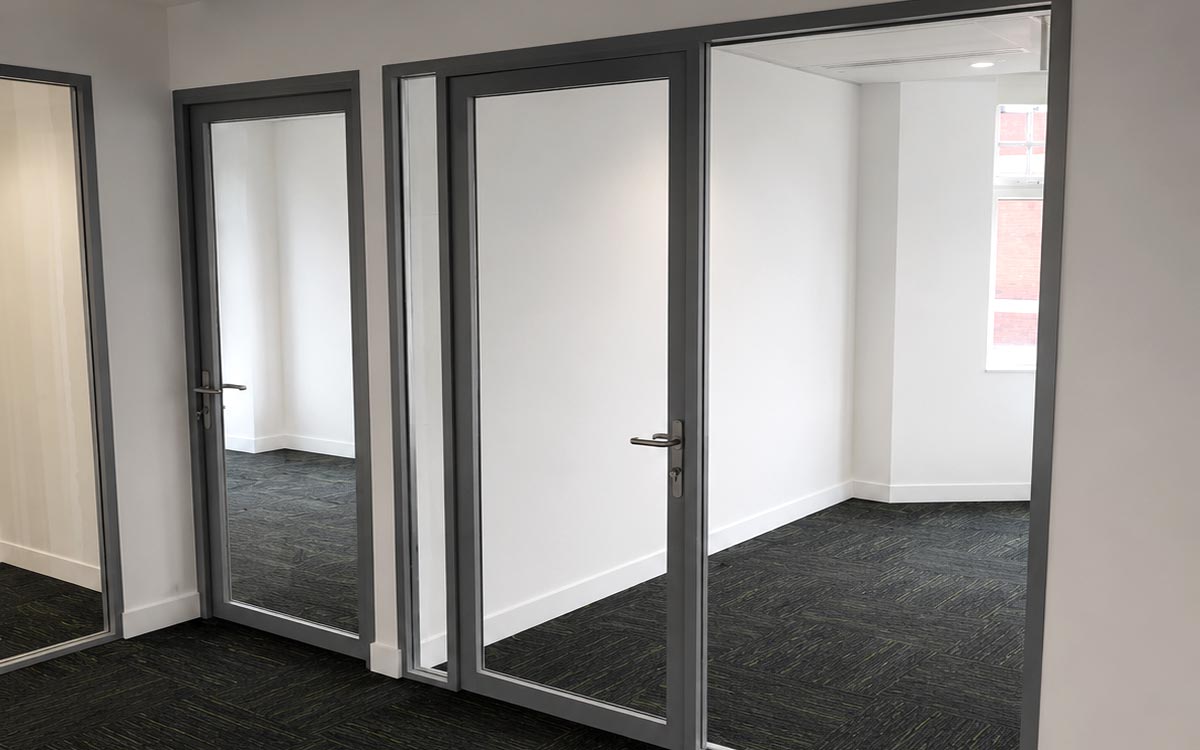 Great Portland Street - Double Glazed Partitions - Clear Partitions