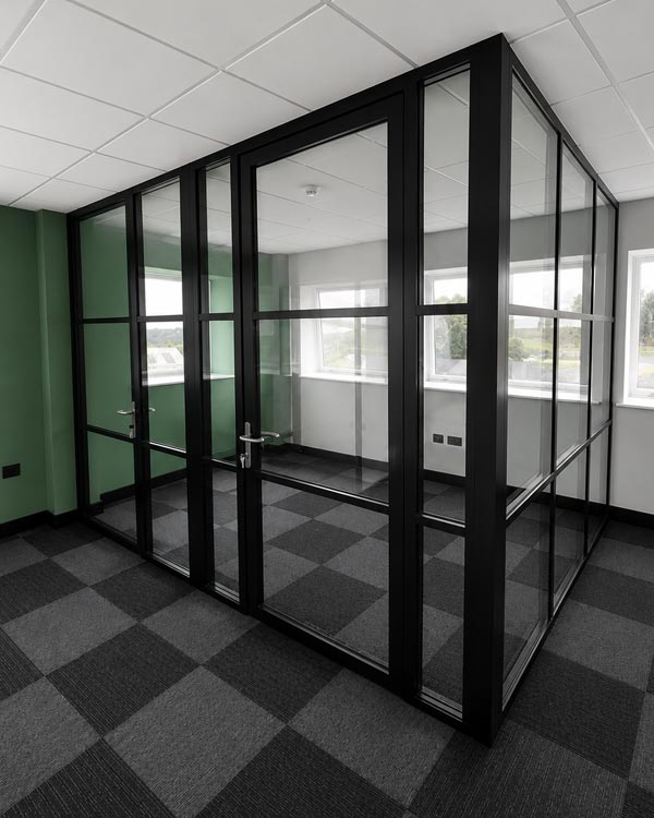 Custom Glass Partition Designs - London - Clear Partitions