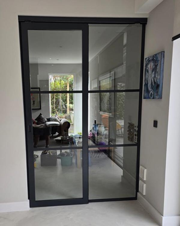 Glass Partition Room Divider - London - Clear Partitions