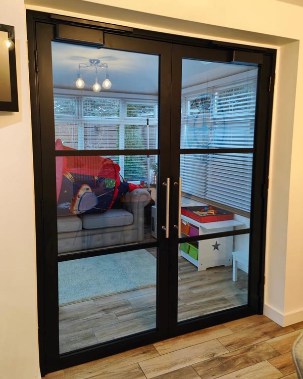 Glass Room Dividers - London - Clear Partitions