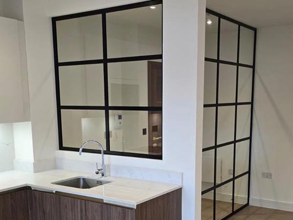 Interior Glass Partitions - London - Clear Partitions