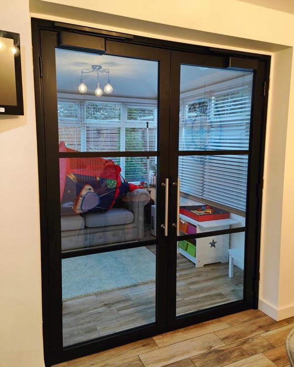 Internal Glass Room Divider - London - Clear Partitions